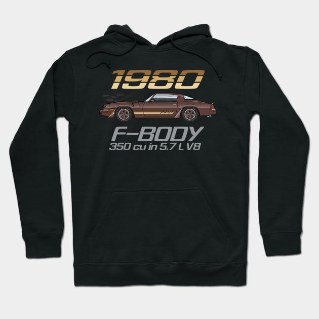 1980 F-Body Brown Hoodie by JRCustoms44